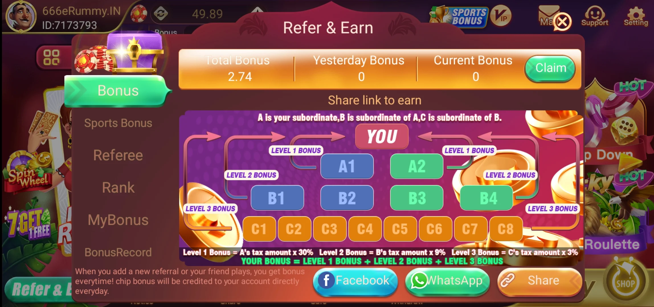 666 Entertainment Refer Earn